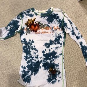 Great China Wall tie dye long sleeve T